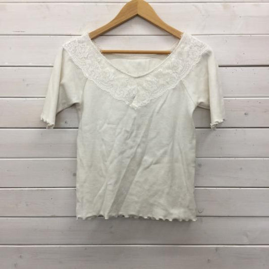マジェスティックレゴン MAJESTIC LEGON カットソー  半袖カットソー M 無地 白 / ホワイト /  レディース USED 古着 中古 10023726