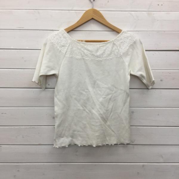 マジェスティックレゴン MAJESTIC LEGON カットソー  半袖カットソー M 無地 白 / ホワイト /  レディース USED 古着 中古 10023726
