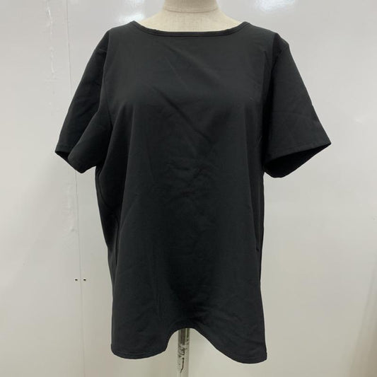 フラフィム Fluffym カットソー 半袖 無地 M 無地 黒 / ブラック /  レディース USED 古着 中古 10023734