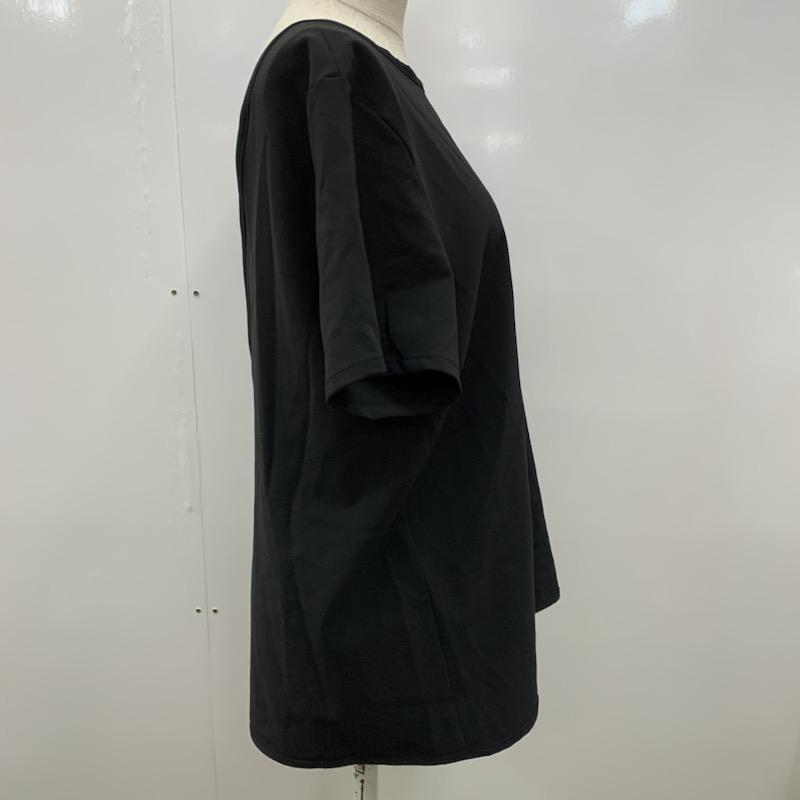 フラフィム Fluffym カットソー 半袖 無地 M 無地 黒 / ブラック /  レディース USED 古着 中古 10023734