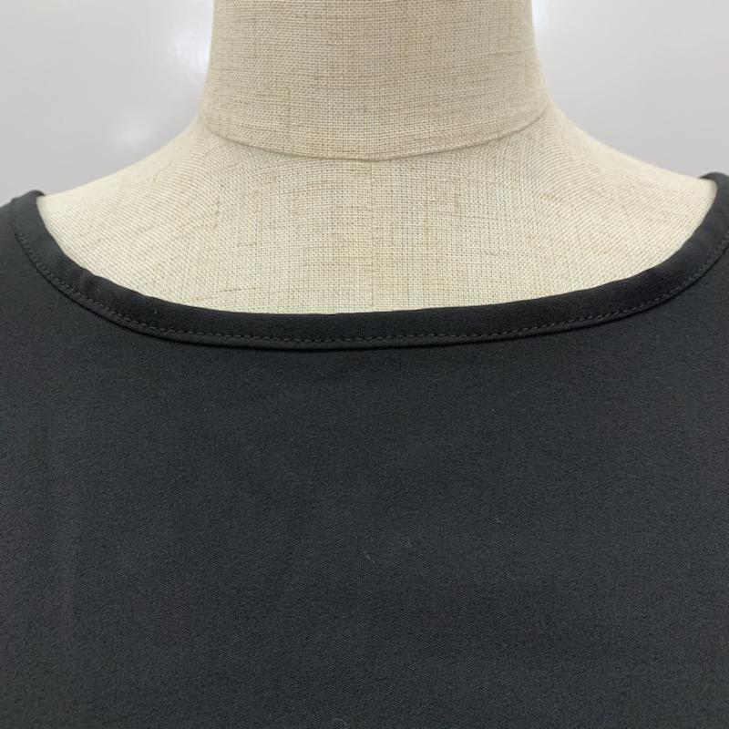 フラフィム Fluffym カットソー 半袖 無地 M 無地 黒 / ブラック /  レディース USED 古着 中古 10023734