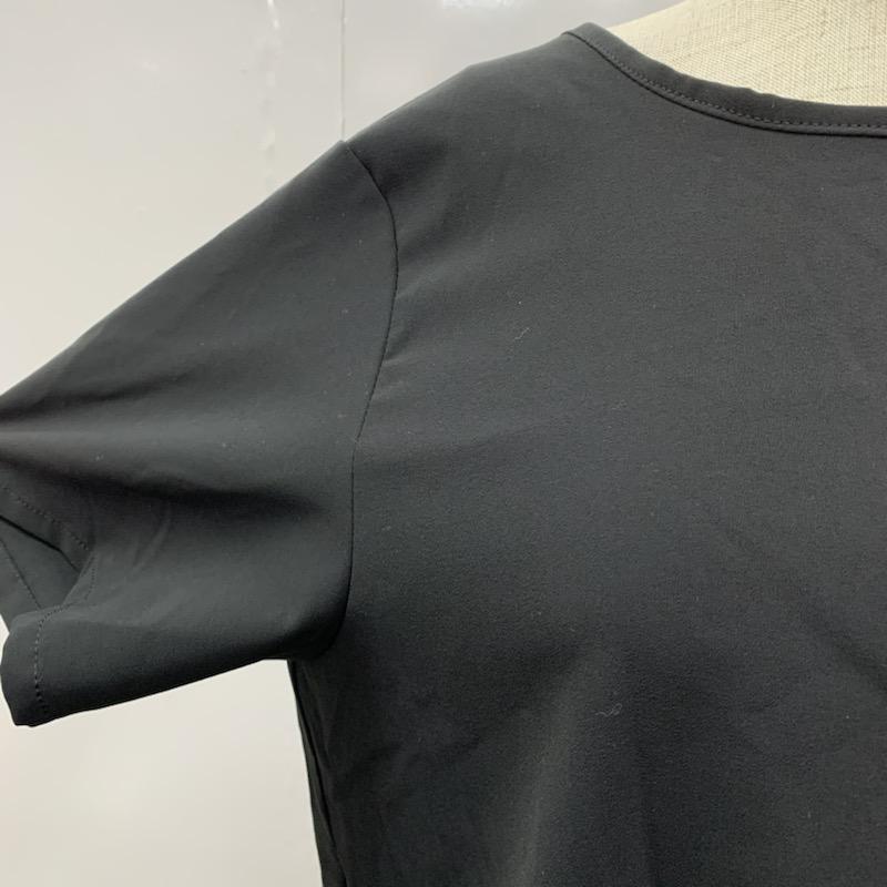 フラフィム Fluffym カットソー 半袖 無地 M 無地 黒 / ブラック /  レディース USED 古着 中古 10023734