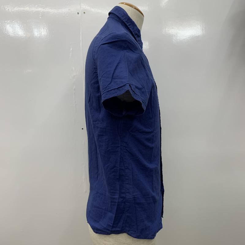 ヘンネスアンドモーリッツ H&M シャツ、ブラウス 半袖シャツ XS 無地 青 / ブルー / メンズ USED 古着 中古 10023753