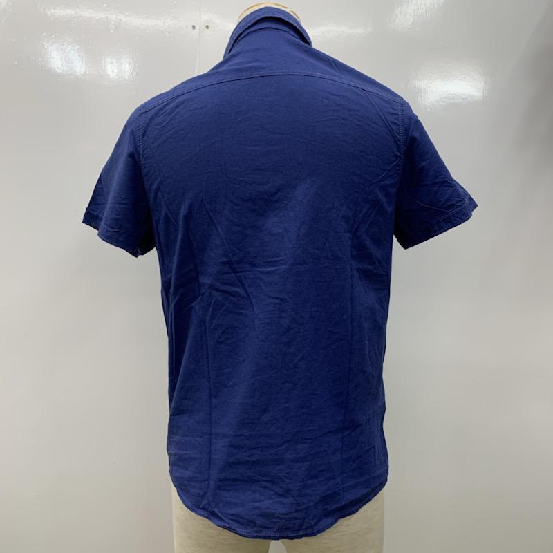 ヘンネスアンドモーリッツ H&M シャツ、ブラウス 半袖シャツ XS 無地 青 / ブルー / メンズ USED 古着 中古 10023753