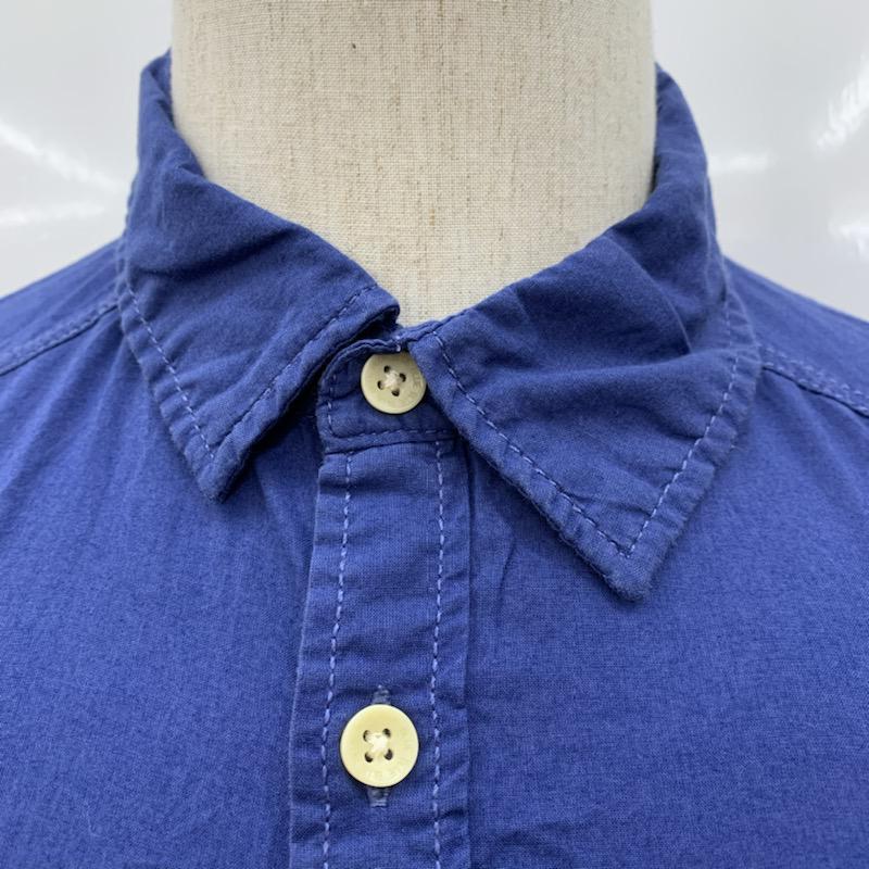 ヘンネスアンドモーリッツ H&M シャツ、ブラウス 半袖シャツ XS 無地 青 / ブルー / メンズ USED 古着 中古 10023753