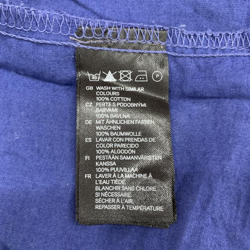 ヘンネスアンドモーリッツ H&M シャツ、ブラウス 半袖シャツ XS 無地 青 / ブルー / メンズ USED 古着 中古 10023753