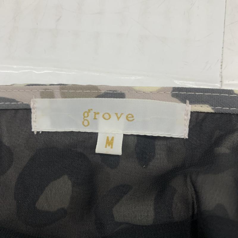グローブ grove カットソー  半袖カットソー 総柄 M レディース USED 古着 中古 10023771