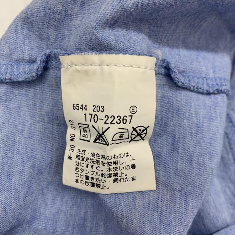ティーケー TK Tシャツ 半袖 無地 ロゴ 無地 X ロゴ、文字 青 / ブルー / メンズ USED 古着 中古 10023775