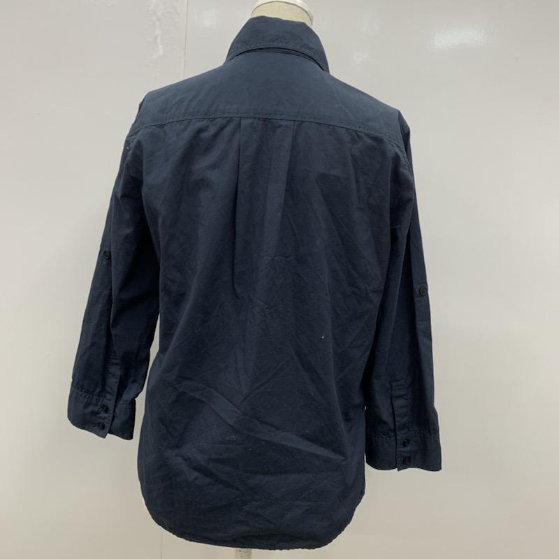 アイアイエムケー IIMK シャツ、ブラウス ミリタリーシャツ 38 無地 紺 / ネイビー / レディース USED 古着 中古 10023781