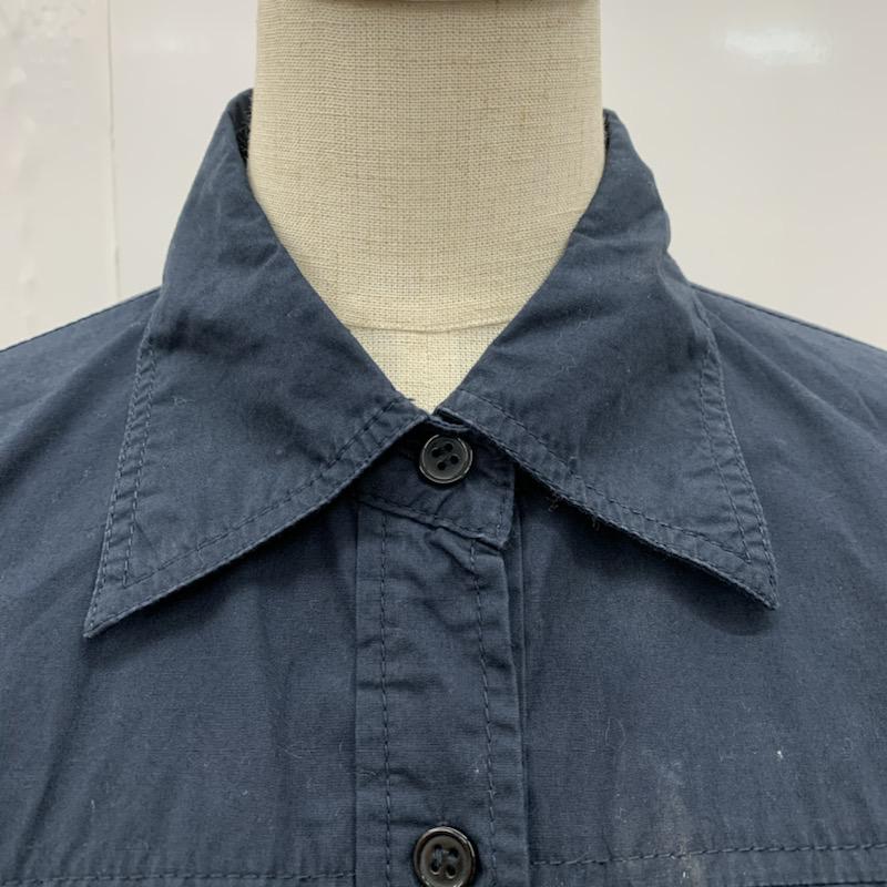 アイアイエムケー IIMK シャツ、ブラウス ミリタリーシャツ 38 無地 紺 / ネイビー / レディース USED 古着 中古 10023781
