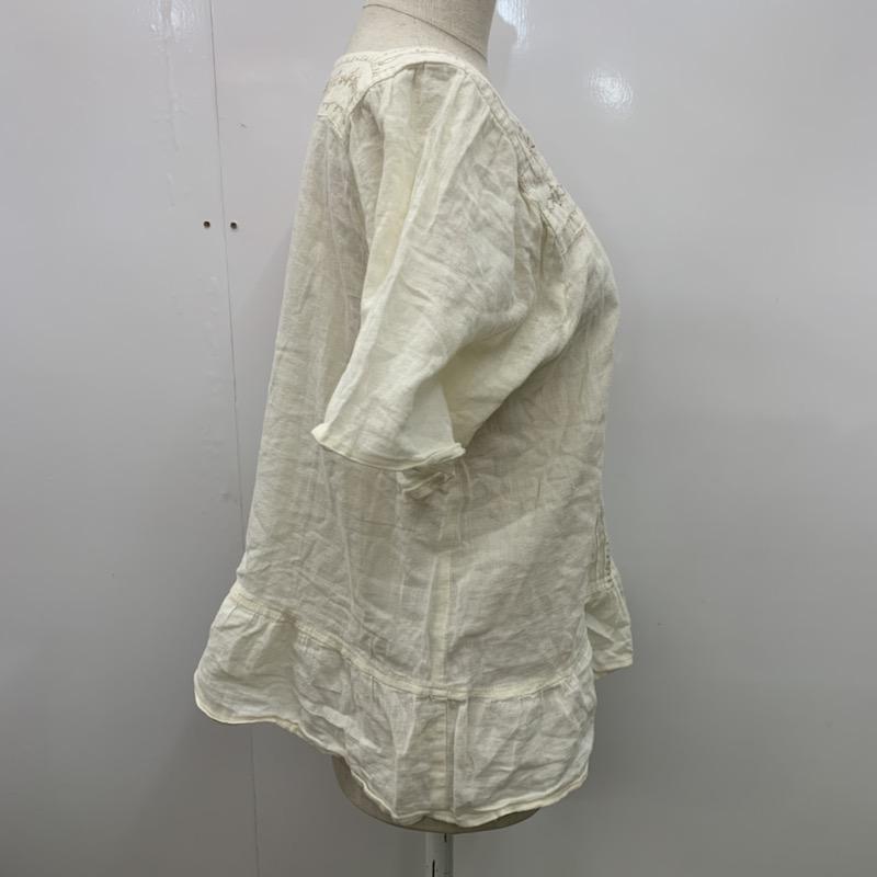 アースミュージックアンドエコロジー earth music&ecology カットソー  半袖カットソー 白 / ホワイト /  レディース USED 古着 中古 10023820