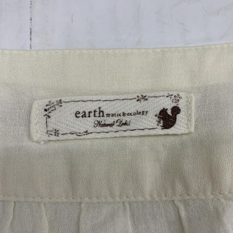 アースミュージックアンドエコロジー earth music&ecology カットソー  半袖カットソー 白 / ホワイト /  レディース USED 古着 中古 10023820