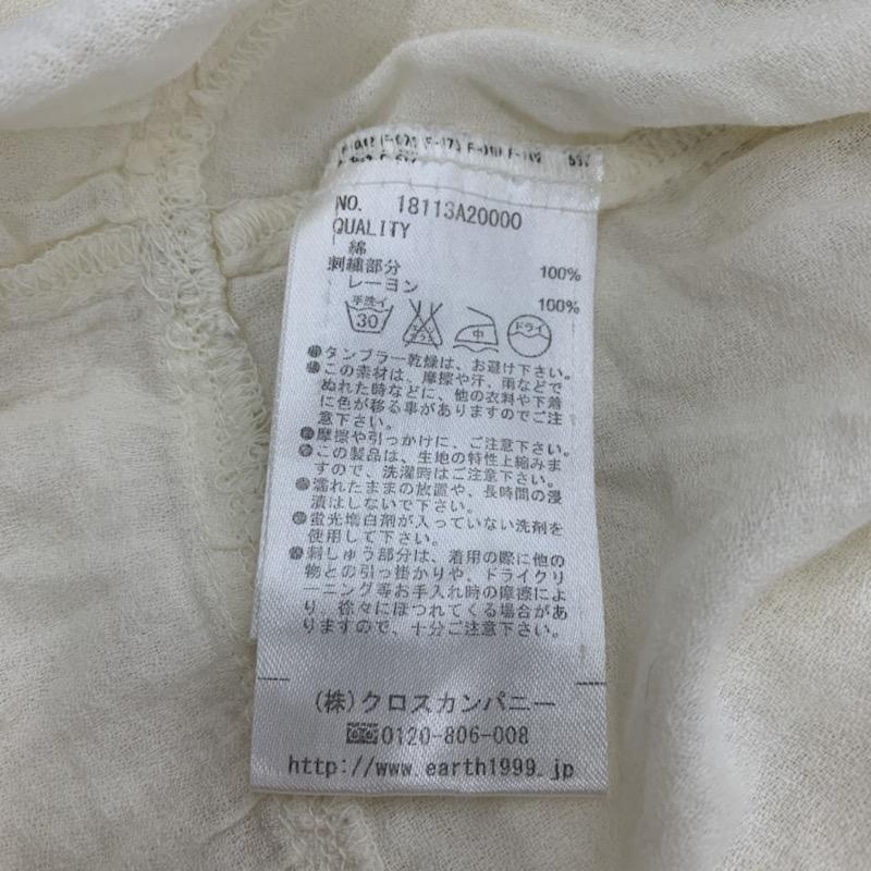 アースミュージックアンドエコロジー earth music&ecology カットソー  半袖カットソー 白 / ホワイト /  レディース USED 古着 中古 10023820