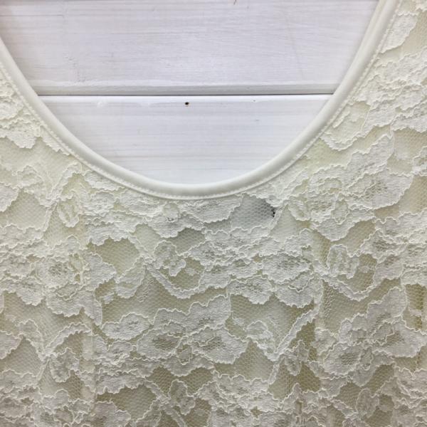 マウジー MOUSSY タンクトップ ノースリーブ タンクトップ 花柄レース FREE 花柄 白 / ホワイト / レディース USED 古着 中古 10023831