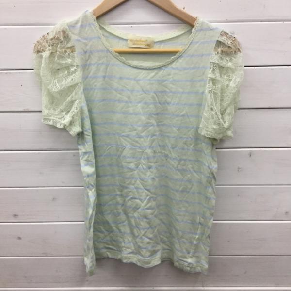 ダブルクローゼット w closet カットソー  半袖カットソー ボーダー FREE ボーダー柄 レディース USED 古着 中古 10023840