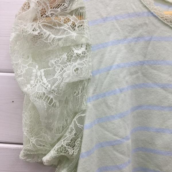 ダブルクローゼット w closet カットソー  半袖カットソー ボーダー FREE ボーダー柄 レディース USED 古着 中古 10023840