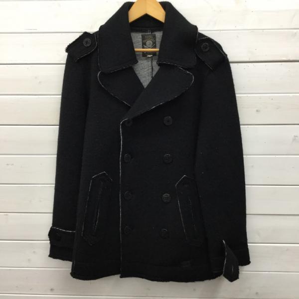 ディーゼル DIESEL コート コート アウター S 無地 黒 / ブラック / メンズ USED 古着 中古 10023917