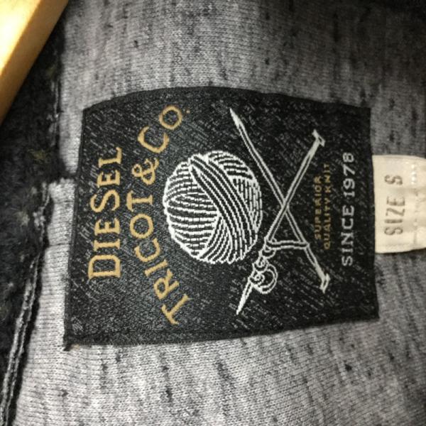 ディーゼル DIESEL コート コート アウター S 無地 黒 / ブラック / メンズ USED 古着 中古 10023917
