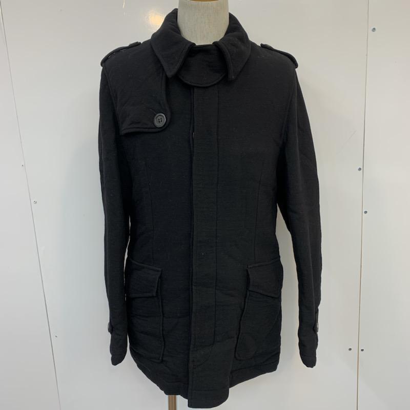 マックキュー McQ コート コート一般 バルカラーコート 無地 44 無地 黒 / ブラック / メンズ USED 古着 中古 10023981