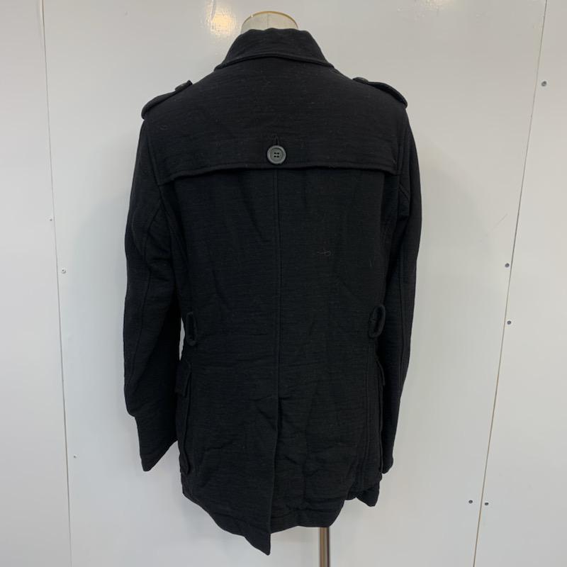 マックキュー McQ コート コート一般 バルカラーコート 無地 44 無地 黒 / ブラック / メンズ USED 古着 中古 10023981