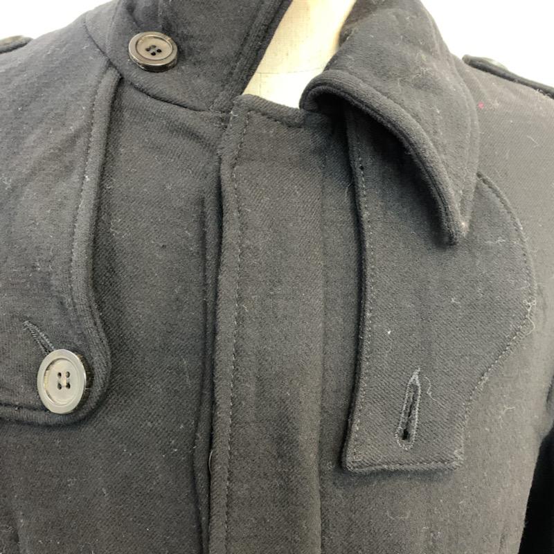 マックキュー McQ コート コート一般 バルカラーコート 無地 44 無地 黒 / ブラック / メンズ USED 古着 中古 10023981