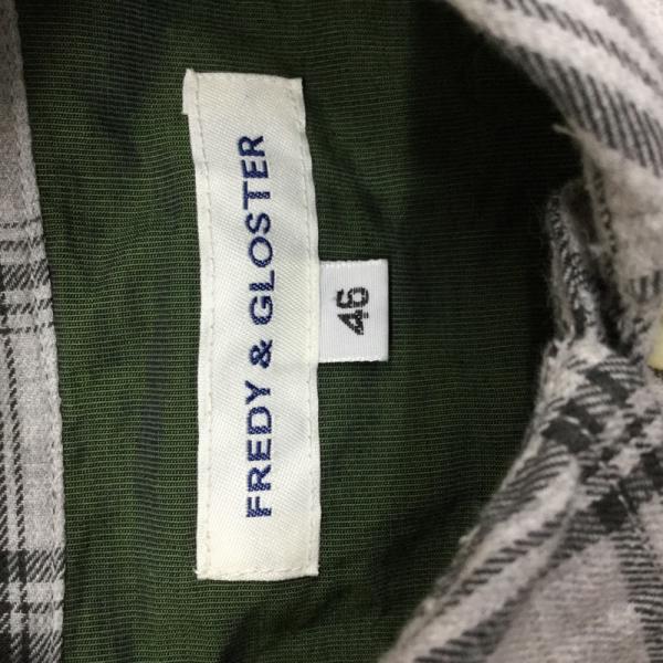 フレディアンドグロスター FREDY&GLOSTER シャツ、ブラウス チェックシャツ 長袖 46 チェック メンズ USED 古着 中古 10024076