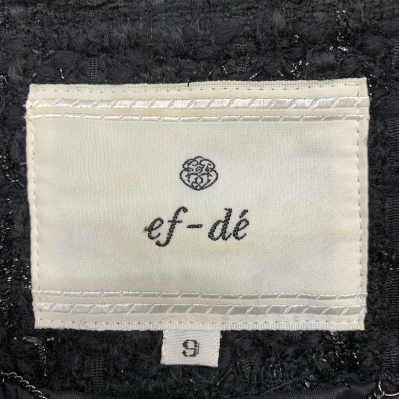 エフデ ef-de ジャケット、上着 ジャケット 9 黒 / ブラック / レディース USED 古着 中古 10024089