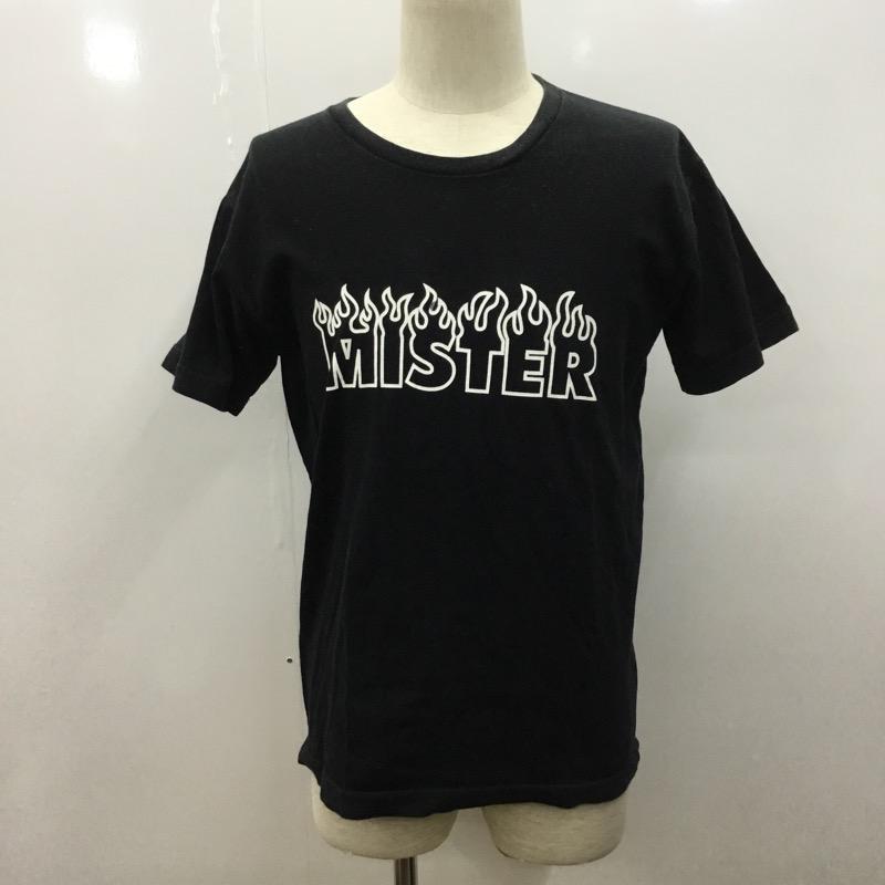 ミスタージェントルマン MR.GENTLEMAN Tシャツ 半袖 無地 ロゴ S 無地 X ロゴ、文字 黒 / ブラック / X 白 / ホワイト / メンズ USED 古着 中古 10024100