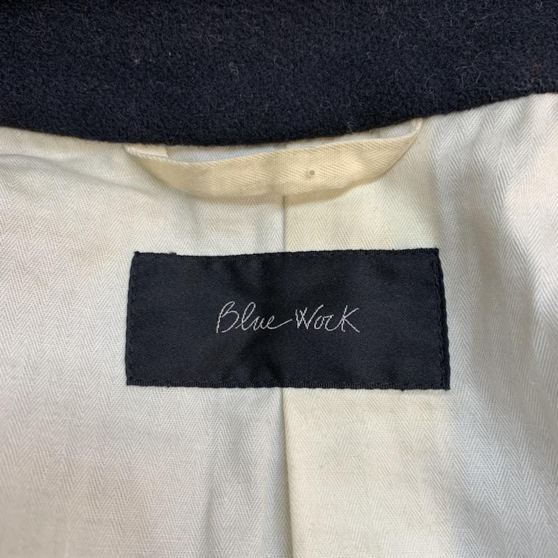 ブルーワーク BLUE WORK コート ピーコート 無地 1 無地 黒 / ブラック / メンズ USED 古着 中古 10024134