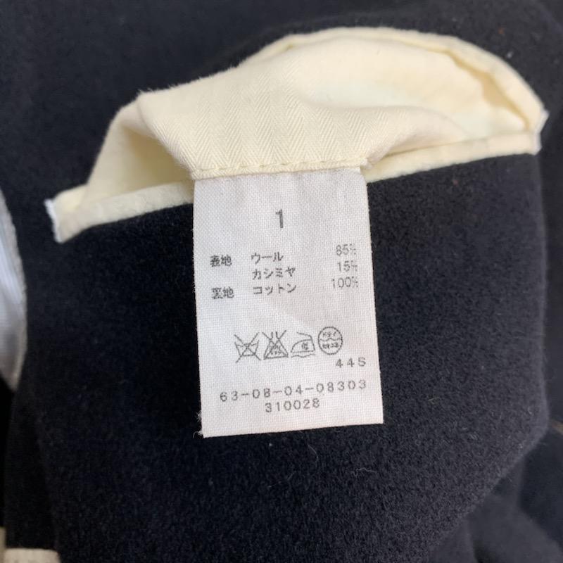 ブルーワーク BLUE WORK コート ピーコート 無地 1 無地 黒 / ブラック / メンズ USED 古着 中古 10024134