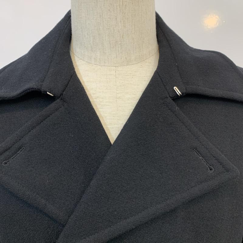 ブルーワーク BLUE WORK コート ピーコート 無地 1 無地 黒 / ブラック / メンズ USED 古着 中古 10024134