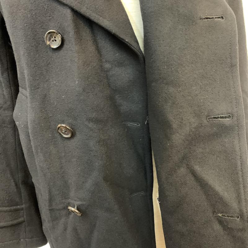 ブルーワーク BLUE WORK コート ピーコート 無地 1 無地 黒 / ブラック / メンズ USED 古着 中古 10024134