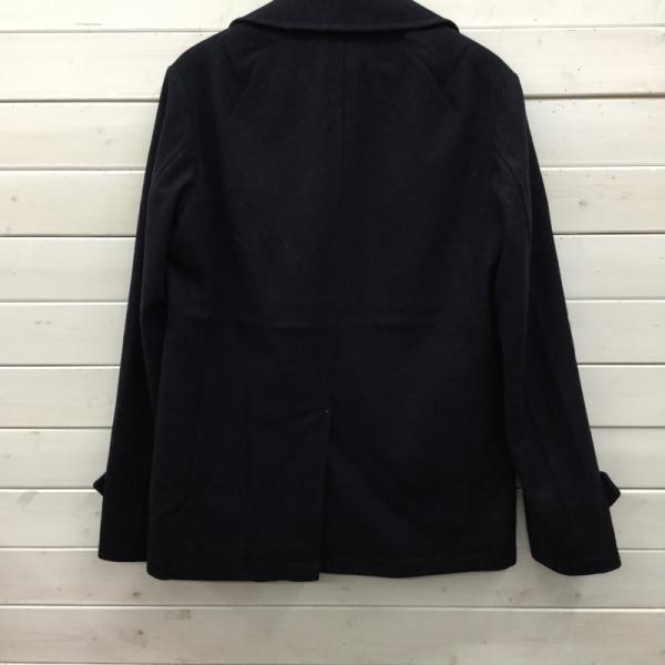 ブルーワーク BLUE WORK コート ピーコート アウター 無地 紺 / ネイビー / メンズ USED 古着 中古 10024152