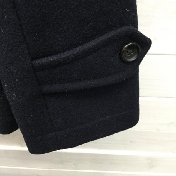 ブルーワーク BLUE WORK コート ピーコート アウター 無地 紺 / ネイビー / メンズ USED 古着 中古 10024152