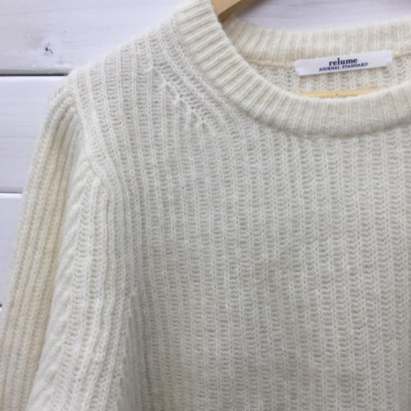 ジャーナルスタンダード レリューム JOURNAL STANDARD relume ニット、セーター ニット セーター FREE 無地 白 / ホワイト / レディース USED 古着 中古 10024201