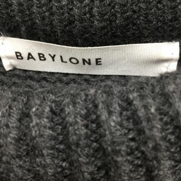 バビロン BABYLONE ニット、セーター ニット セーター 38 無地 チャコールグレー / チャコールグレー / レディース USED 古着 中古 10024211