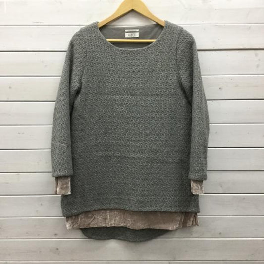 グリード GREED カットソー  長袖カットソー FREE 灰 / グレー /  レディース USED 古着 中古 10024232