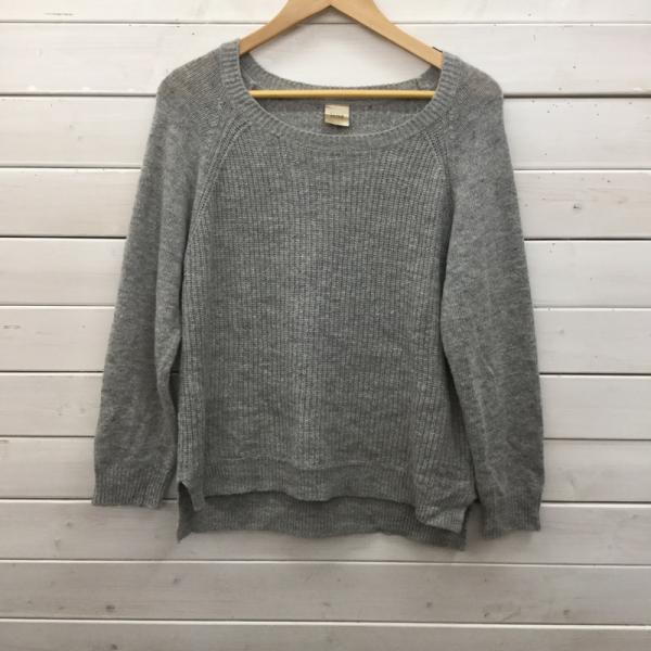 ジェナ jena ニット、セーター ニット セーター 無地 灰 / グレー / レディース USED 古着 中古 10024253