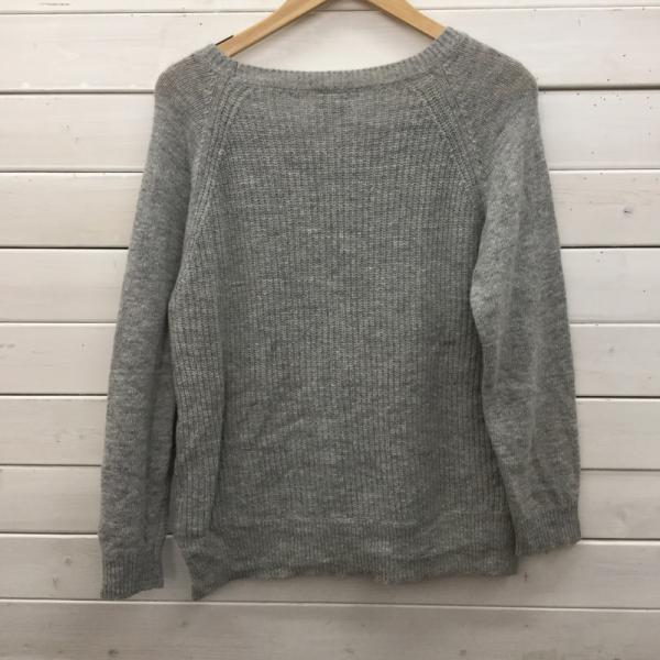 ジェナ jena ニット、セーター ニット セーター 無地 灰 / グレー / レディース USED 古着 中古 10024253