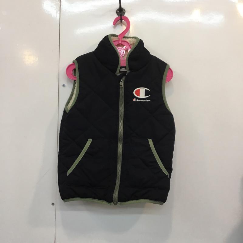 チャンピオン Campion ベスト キッズ 110cm ベスト 110cm 無地 黒 / ブラック / メンズ USED 古着 中古 10024534