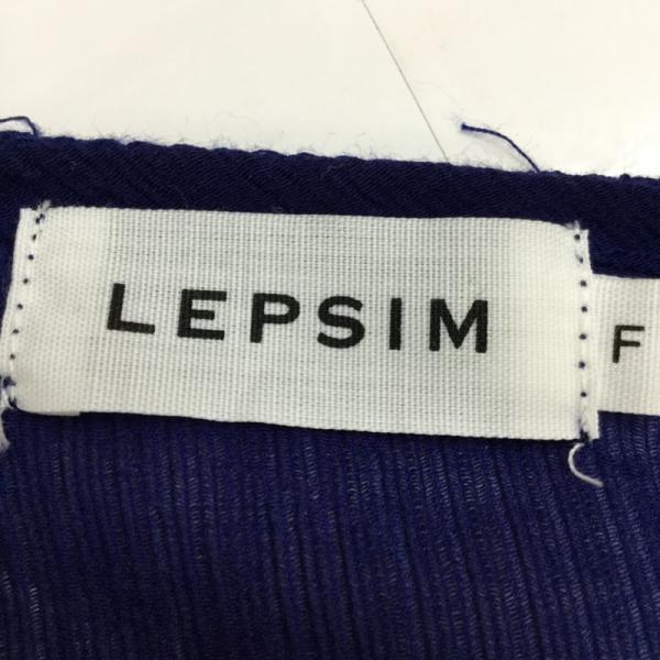 レプシィム LEPSIM カットソー  半袖カットソー FREE 無地 青 / ブルー /  レディース USED 古着 中古 10024599