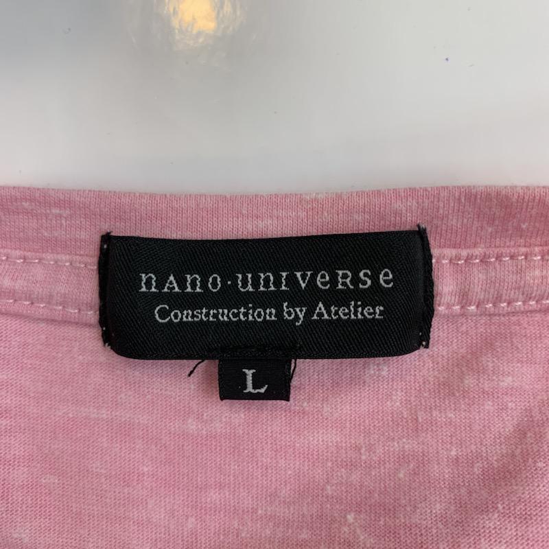 ナノユニバース nano・universe Tシャツ Tシャツ L 無地 メンズ USED 古着 中古 10024602