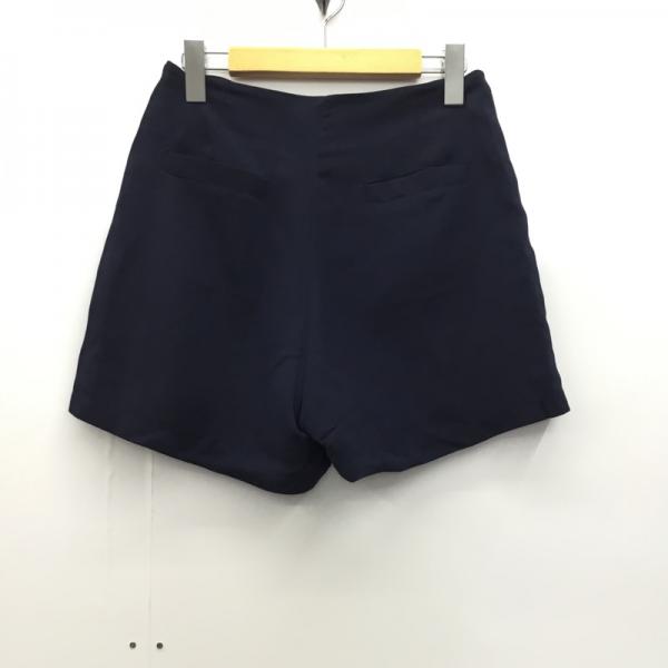 ミスティウーマン mysty woman パンツ ボトムス ショートパンツ M 無地 紺 / ネイビー / レディース USED 古着 中古 10024967