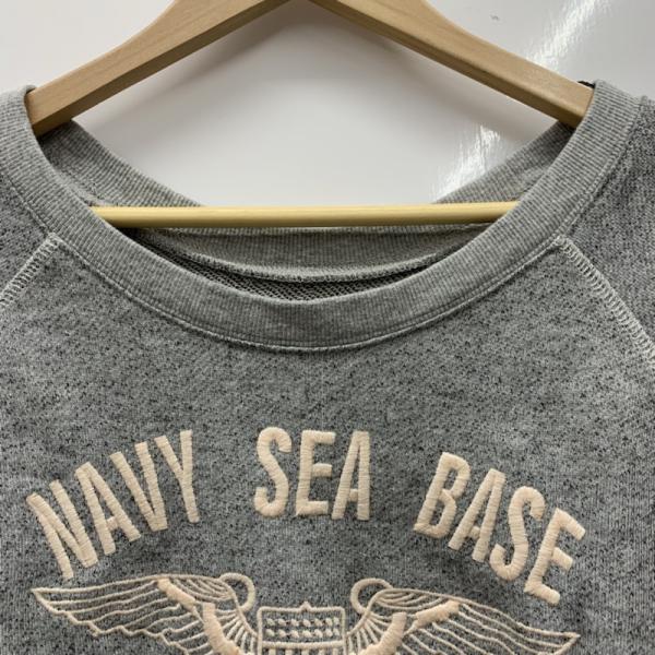 カスタネ Kastane トレーナー スウェット トレーナー 長袖 刺繍 FREE 無地 灰 / グレー / レディース USED 古着 中古 10024997
