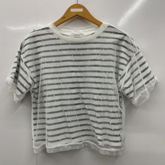ジーナシス JEANASIS カットソー  半袖カットソー ボーダー FREE ボーダー柄 レディース USED 古着 中古 10024999