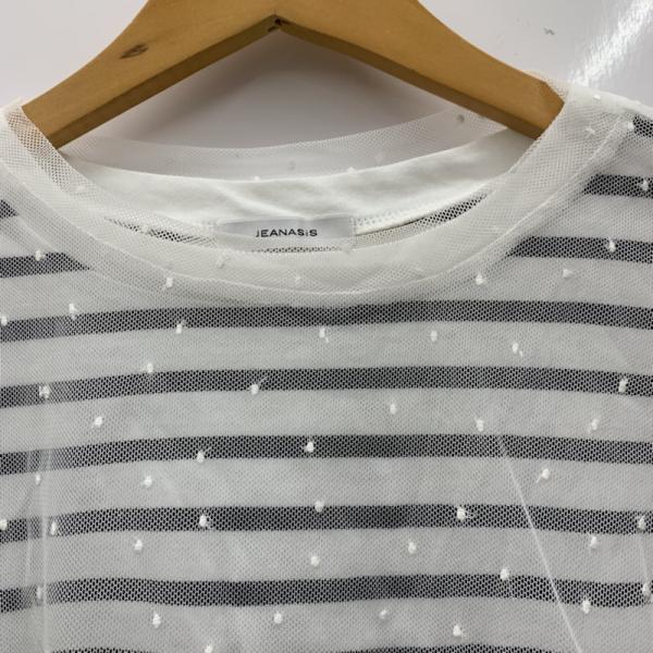 ジーナシス JEANASIS カットソー  半袖カットソー ボーダー FREE ボーダー柄 レディース USED 古着 中古 10024999
