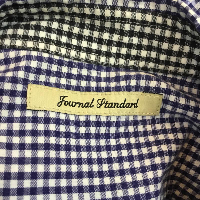 ジャーナルスタンダード JOURNAL STANDARD シャツ、ブラウス 長袖 長袖シャツ チェック ギンガムチェック M チェック 白 / ホワイト / X 青 / ブルー / メンズ USED 古着 中古 10025105