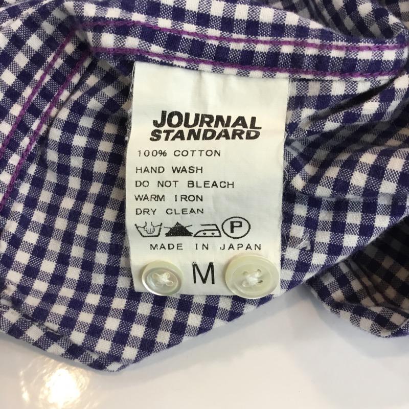 ジャーナルスタンダード JOURNAL STANDARD シャツ、ブラウス 長袖 長袖シャツ チェック ギンガムチェック M チェック 白 / ホワイト / X 青 / ブルー / メンズ USED 古着 中古 10025105