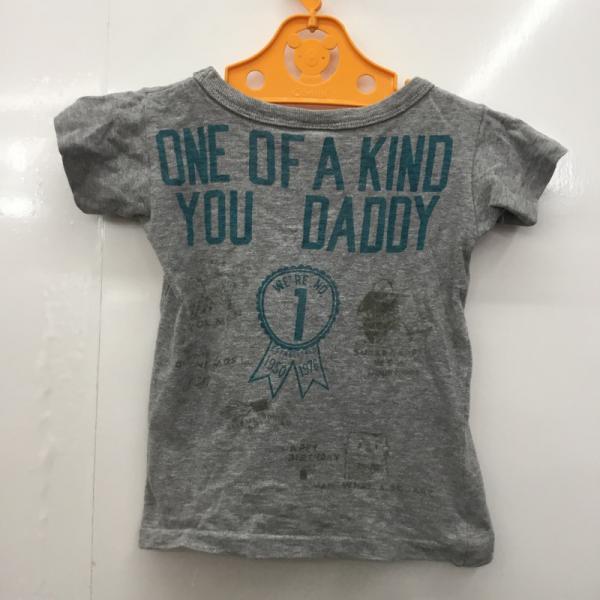 デニムダンガリー DENIM DUNGAREE Tシャツ キッズ 半袖Tシャツ 100? 100cm 灰 / グレー / メンズ USED 古着 中古 10025152