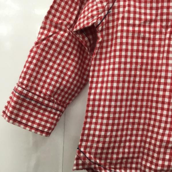 グローバルワーク GLOBAL WORK シャツ、ブラウス キッズ 長袖シャツ S S チェック 白 / ホワイト / X 赤 / レッド / メンズ USED 古着 中古 10025153